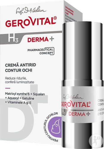 Gerovital H3 Derma+ Cremă Antirid Contur Ochi 15ml