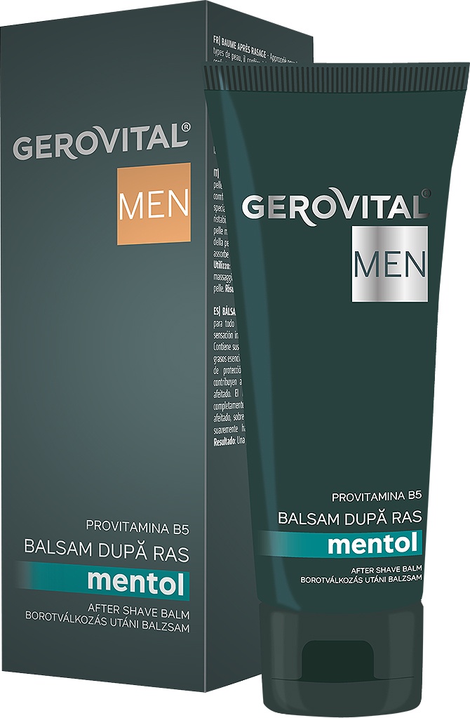 Balsam dupa ras cu Mentol, 100ml, Gerovital Men 337 - imagine 3