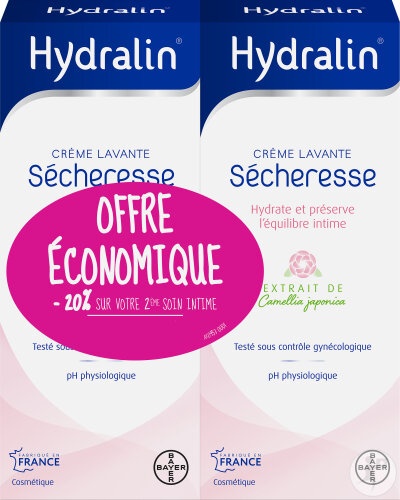 Hydralin Cremă Curătare împotriva Disconfort Intim Duopack 2x200ml