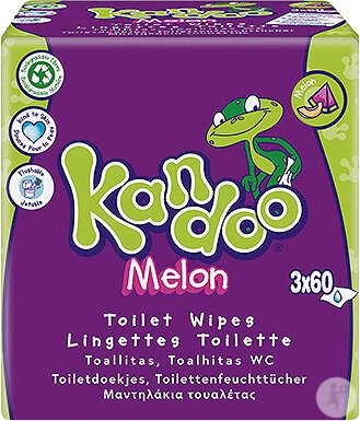 Kandoo Șervețele Umede Melon 3x60 Bucăți