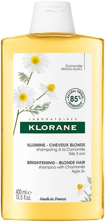 Klorane Șampon Iluminator Cu Mușețel Bio Păr Blond 400ml