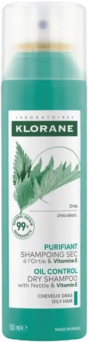 Klorane Șampon Uscat Cu Urzică Și Vitamina E 150ml