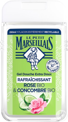 Le Petit Marseillais Gel Duș Extra Delicat Revigorant Trandafir Castravete Flacon 250ml