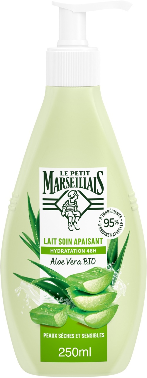 Le Petit Marseillais Lapte De Corp Hidratant 48h Aloe Vera Bio Piele Uscată/Sensibilă 250ml