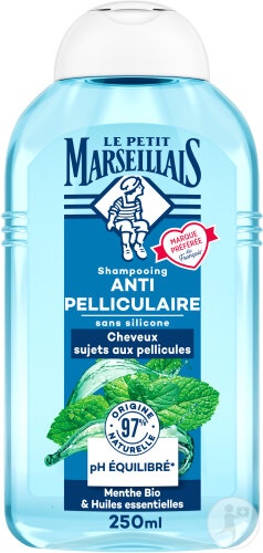 Le Petit Marseillais Șampon Infuzie Anti-Mătreață Uleiuri Esențiale Mentă 250ml