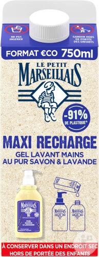 Le Petit Marseillais Săpun Lichid Cu Ulei Esențial De Lavandă Eco-Rezervă 750ml