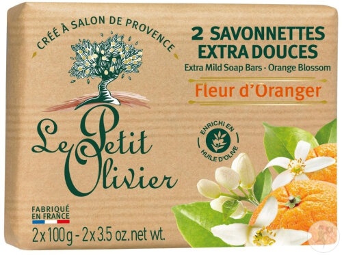 Le Petit Olivier Săpun Extra Delicat Floare Portocal 2x100g