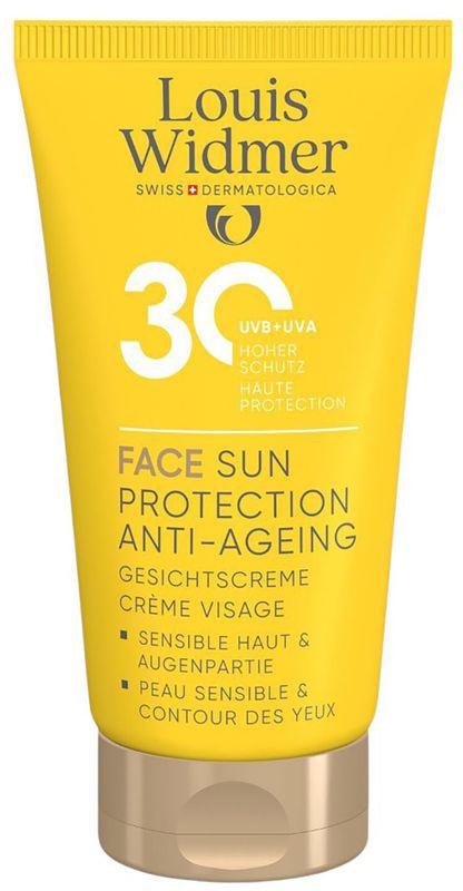 Louis Widmer Sun Face Protecție Solară Anti-Îmbătrânire SPF30+ Fără Parfum 50ml