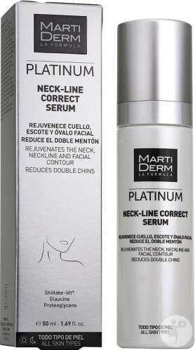 MartiDerm Platinum Neck-Line Correct Serum Ser Gât/Decolteu/Contur Facial 50ml