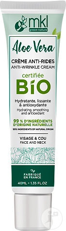 MKL Green Nature Aloe Vera Cremă Anti-Rid Bio Față Și Gât 40ml