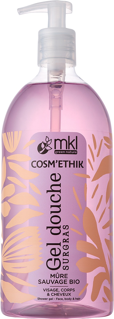 MKL Green Nature Cosm'Ethik Gel De Duș Rehidratant Mure Sălbatice Organic 1l