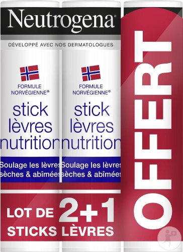 Neutrogena Stick Pentru Buze Formulă Norvegiană Tripack 3x4,8g