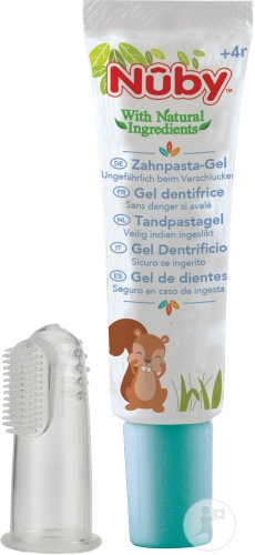 Nûby Citroganix Gel De Curățare Pentru Gingii Și Dinți + Deget Masaj Tub 20g