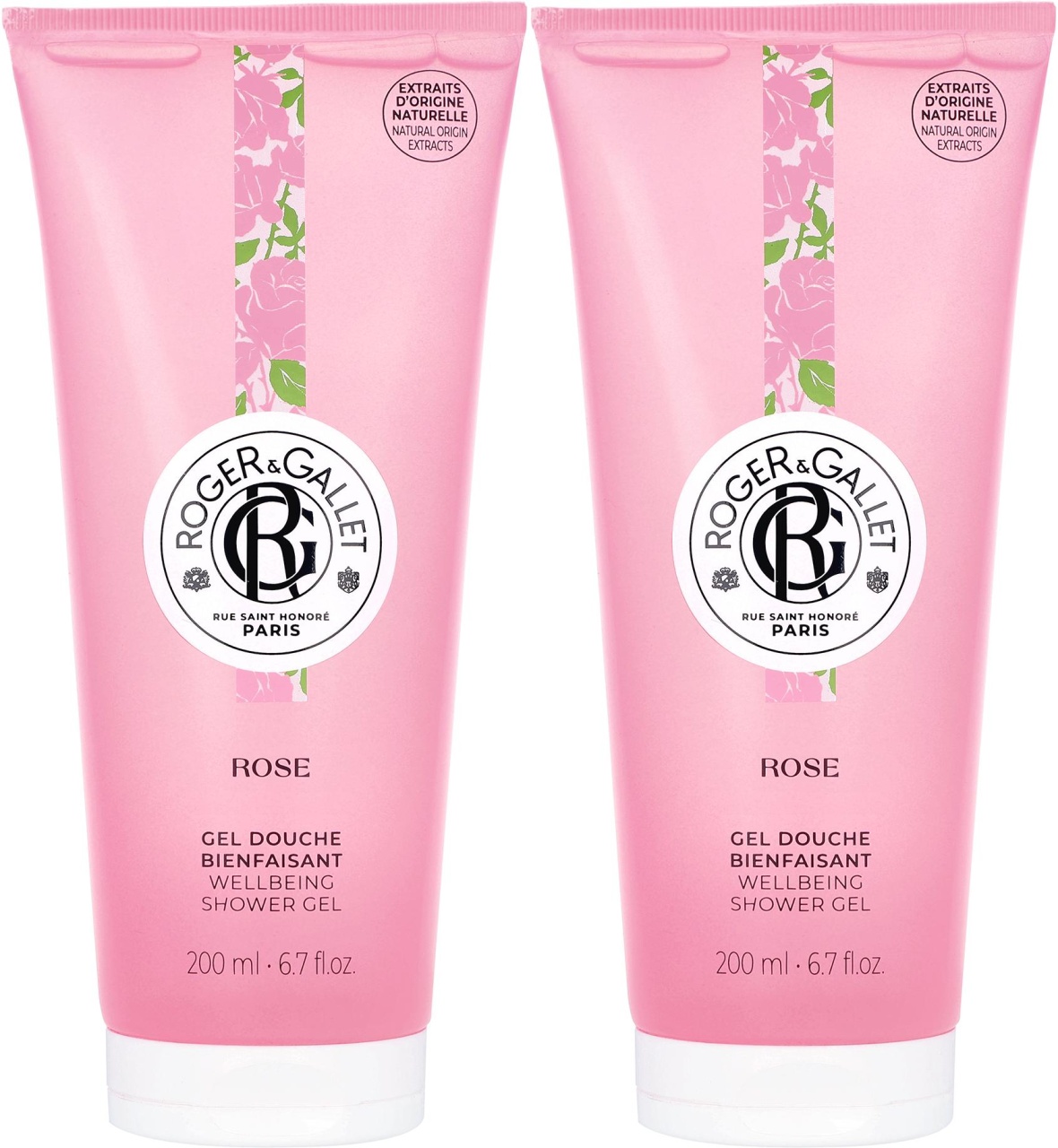 Roger&Gallet Rose Gel De Duș Calmant 2x200ml