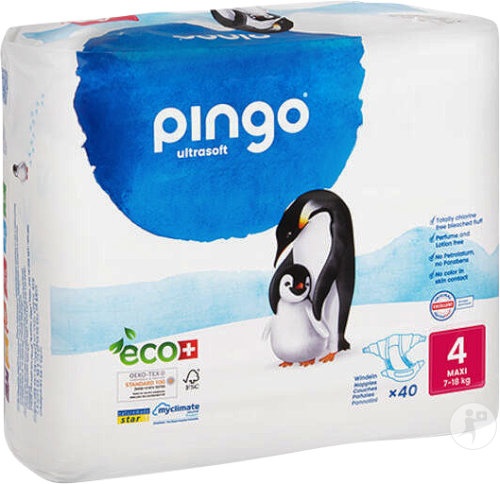 Pingo Scutece Ecologice De Unică Folosință Mărimea 4 Maxi 40 Bucăți