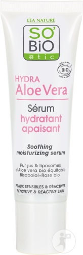 So'Bio Étic Aloe Vera Ser Hidratant Calmant Pentru Ten Sensibil Și Reactiv Bio 30ml