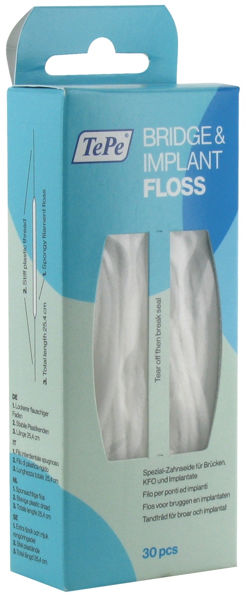 Tepe Bridge & Implant Floss 30 Bucăți