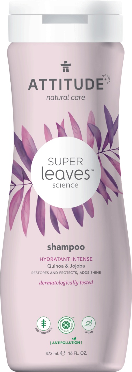 Attitude Super Leaves Șampon Hidratare Intensă Quinoa Și Jojoba Flacon 473ml