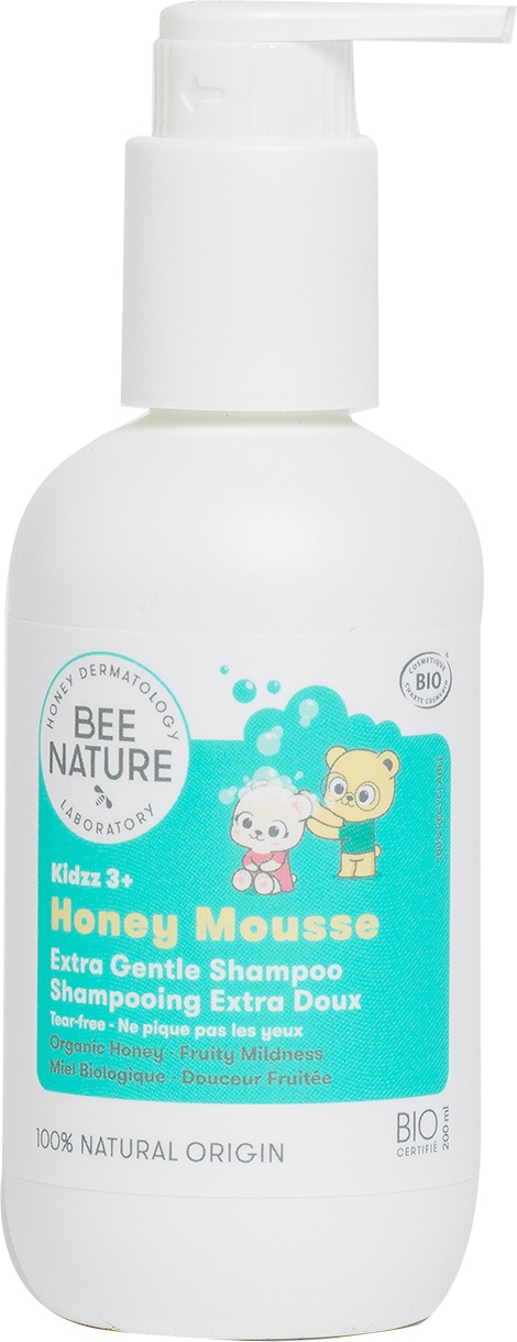 Bee Nature Honey Mousse Kidzz 3+ Șampon Extra Delicat Flacon Cu Pompă 200ml