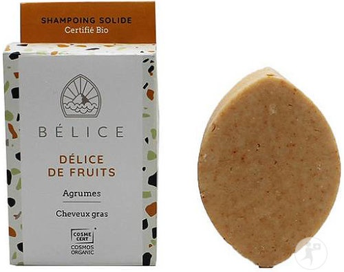 Bélice Délice De Fruits Șampon Solid Pentru Păr Gras Cu Citrice Bio 85g
