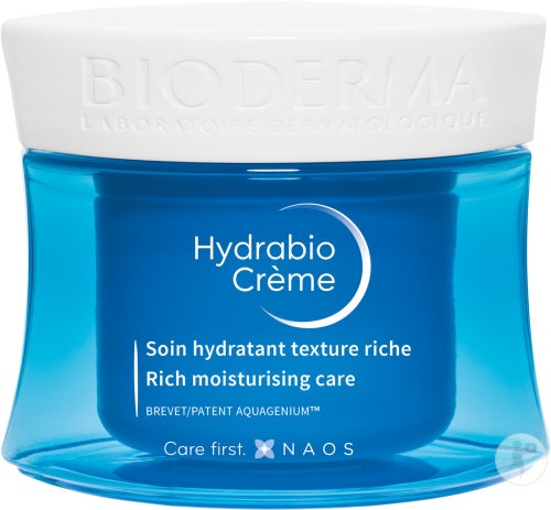 Bioderma Hydrabio Cremă Îngrijire Hidratantă Textură Bogată Borcan 50ml