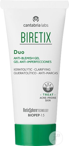 Biretix Duo Gel Anti-Imperfecțiuni Pentru Ten Cu Imperfecțiuni Ușoare Tub 30ml