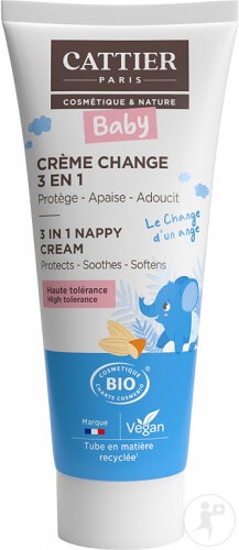 Cattier Cremă Protectoare Pentru Scutec Bebeluși Bio Tub 75ml