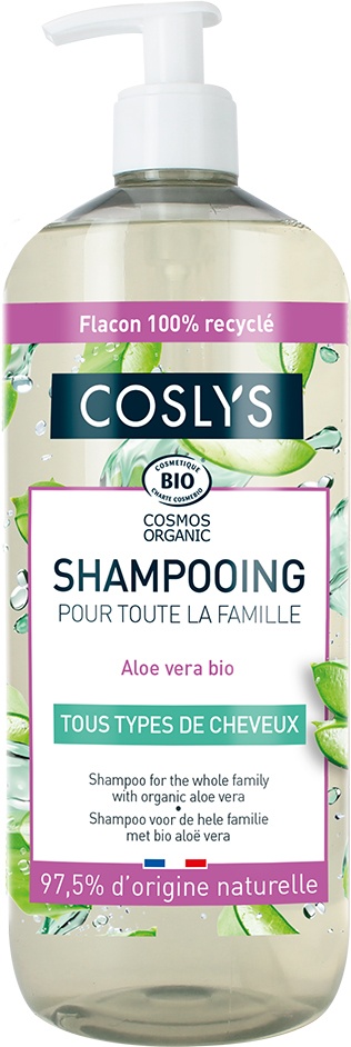 Coslys Organic Șampon Cu Aloe Vera Pentru Toate Tipurile De Păr Flacon-Dozator 1000ml