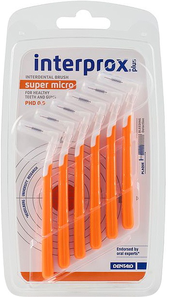 Dentaid Interprox Plus Periuță Interdentală Super Micro 6 Bucăți
