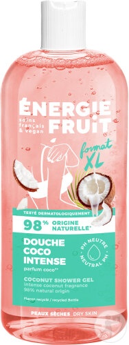 Energie Fruit Duș Îngrijire Cocos Și Unt De Shea Pentru Pieles Foarte Uscată Bio 500ml