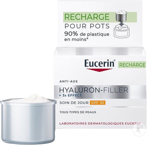Eucerin Hyaluron-Filler + 3x Effect Cremă De Zi SPF30 Rezervă 50ml