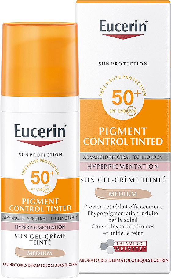 Eucerin Sun Pigment Control Gel-Cremă Solară Nuanță Medie Hiperpigmentare SPF50+ 50ml