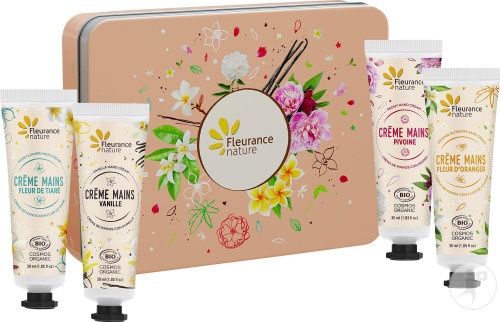 Fleurance Nature Set Cadou Creme Mâini Evasion Floral Bio 4x30ml