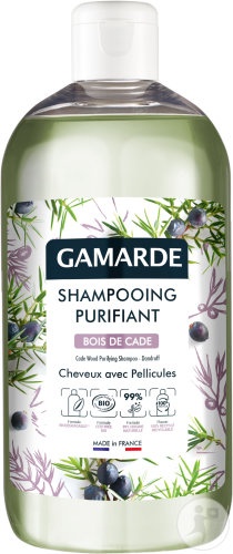 Gamarde Șampon Purifiant Cu Lemn De Cade Pentru Păr Cu Mătreață 500ml