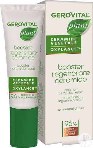 Booster regenerare cu ceramide pentru ten normal-mixt Plant, 15 ml, Gerovital - imagine 3