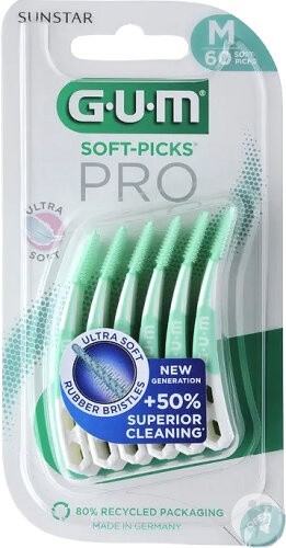 Gum Soft-Picks Pro Bețișoare Interdentare Medium 60 Bucăți