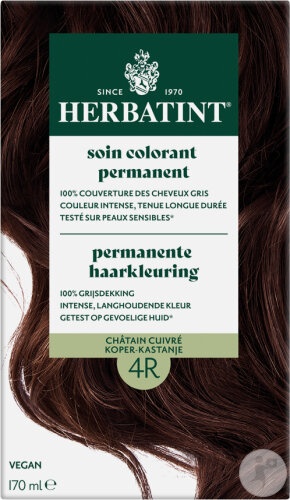 Herbatint Vopsea De Păr Permanentă 4R Castaniu Cupru 1 Kit