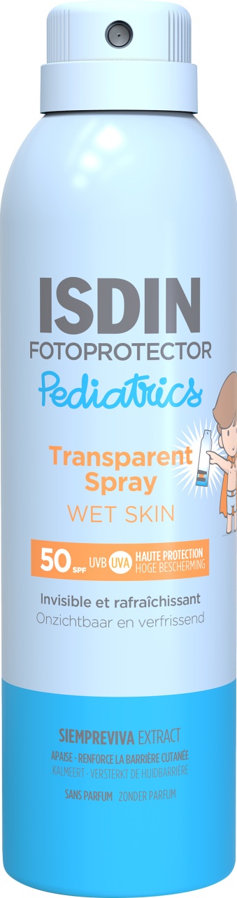 Isdin Fotoprotector Pediatrics Wet Skin IP50 Transparent Spray 250ml