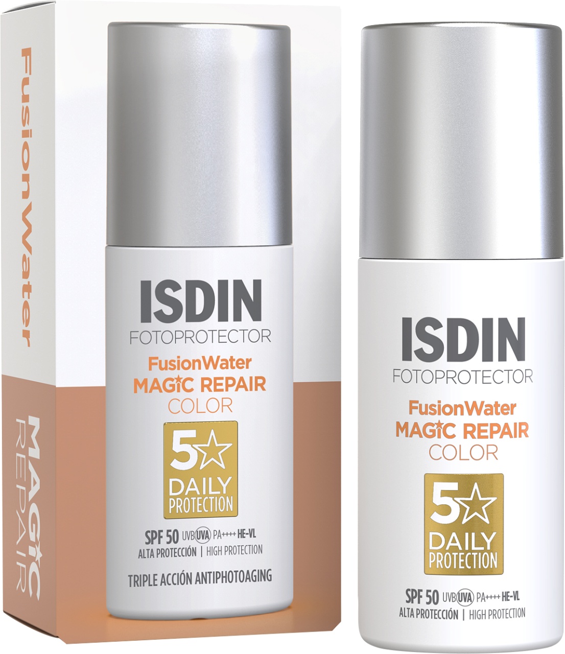 Isdin Fusion Water Magic Repair Color Spf50 Flacon Cu Pompă 50ml