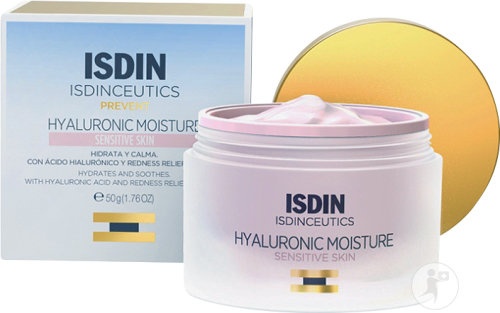 Isdin Isdinceutics Hyaluronic Moisture Cremă Pentru Piele Sensibilă Borcan 50g