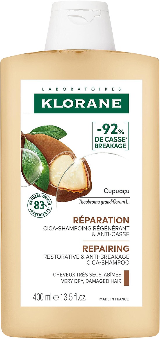 Klorane Cupuaçu - Șampon Regenerant Și Anti-Rupere Pentru Părul Foarte Uscat/Deteriorat 400ml