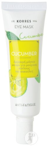 Korres Mască pentru Conturul Ochilor Anti-Oboseală cu Castravete, Pentru Toate Tipurile de Ten, 8 ml.