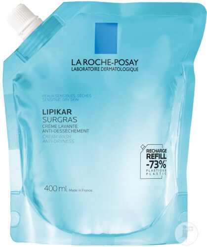 La Roche-Posay Lipikar Surgras Crema De Curatare Anti-Uscaciune Eco-recharge 400ml