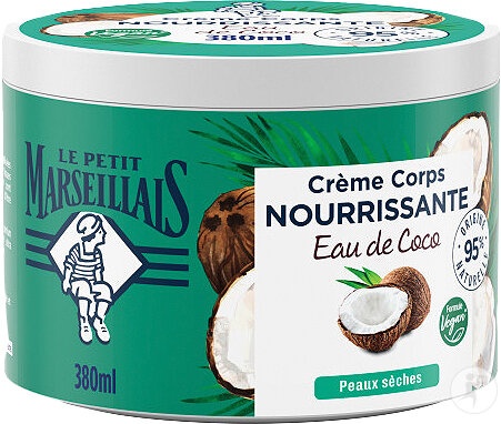 Le Petit Marseillais Cremă De Corp Nutritivă Cu Apă De Cocos 380ml