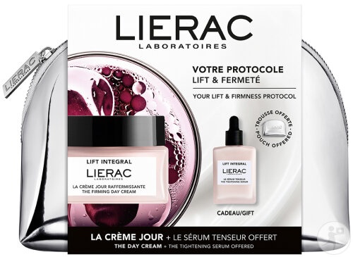 Lierac Lift Integral Kit Cremă De Zi Fermitate 50ml + Ser Tensionant 15ml Gratuit