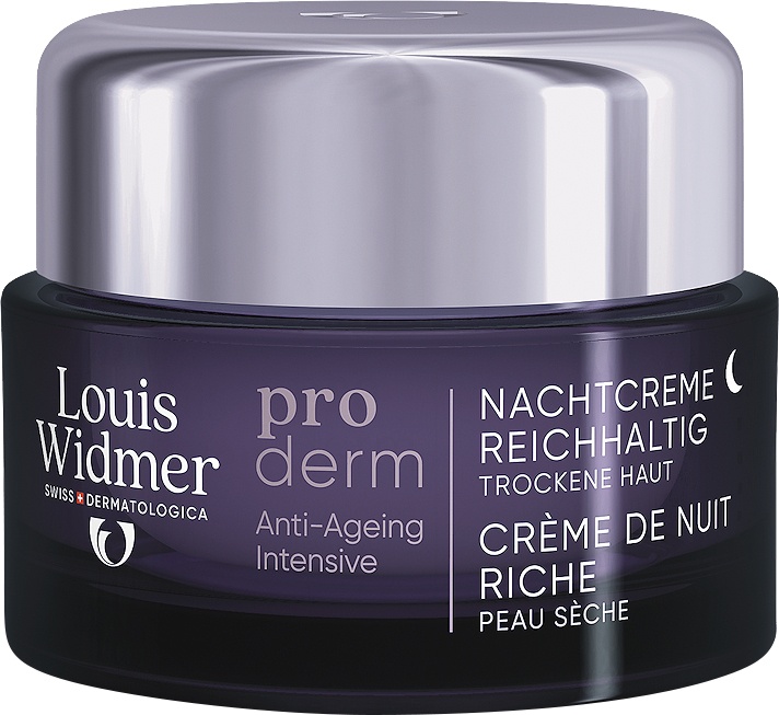 Louis Widmer Proderm Cremă De Noapte Bogată Fără Parfum Recipient 50ml