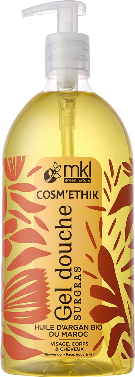 MKL Green Nature Cosm'Ethik Gel De Duș Rehidratant Ulei De Argan Organic Din Maroc 1l