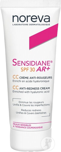 Noreva Sensidiane Ar+ CC Cremă SPF30 Anti-Roșeață Piele Sensibilă 40ml