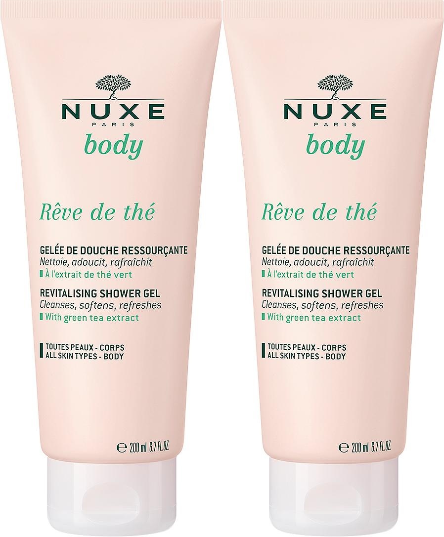 Nuxe Rêve De Thé Gel De Duş Revitalizant Pentru Toate Tipurile De Piele 2x200ml
