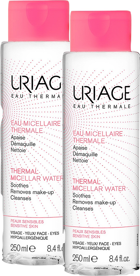 Uriage Apă Termală Micelară Cu Extract De Caise Pentru Piele Sensibilă 2x250ml